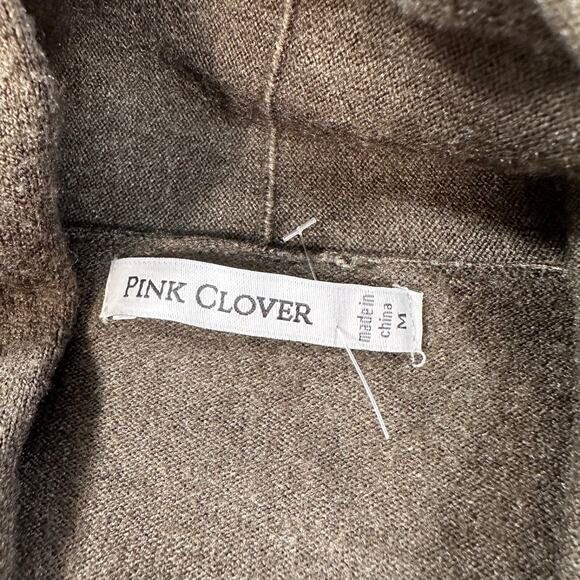 Pink Clover Open Front Cardigan Sweater With Pockets Women's Medium Green - Picture 5 of 10